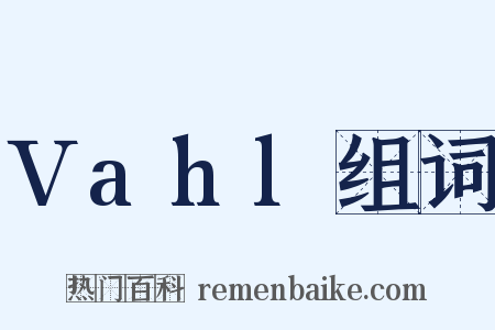 Vahl组词是什么意思的图片